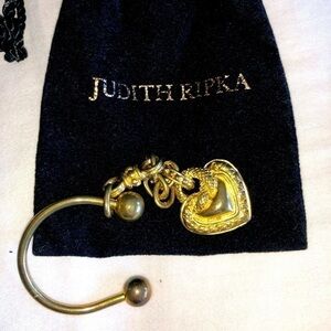 [Judith Ripka] Metal Heart Key Ring